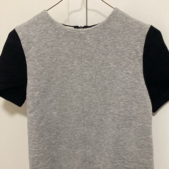Marni Girls’ Cotton Dress with Short Sleeve, Fleece Lining. Black/Gray. Size 12. - Picture 4 of 9